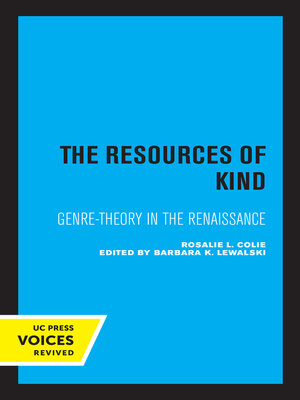 cover image of The Resources of Kind